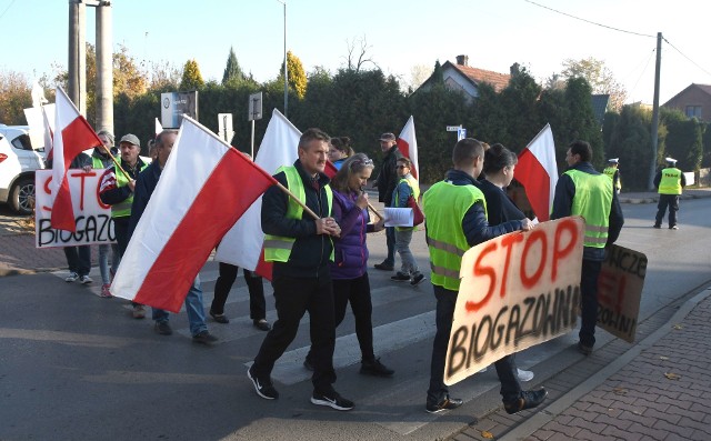 Mieszkańcy Sielca Biskupiego po raz czwarty protestowali przeciw budowie biogazowni w Sielcu Biskupim