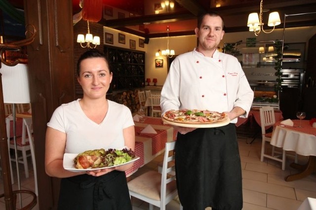 Małgorzata Radlica i Dominik Bugajski, kucharze w L'amore Ristorante polecają włoskie przysmaki.