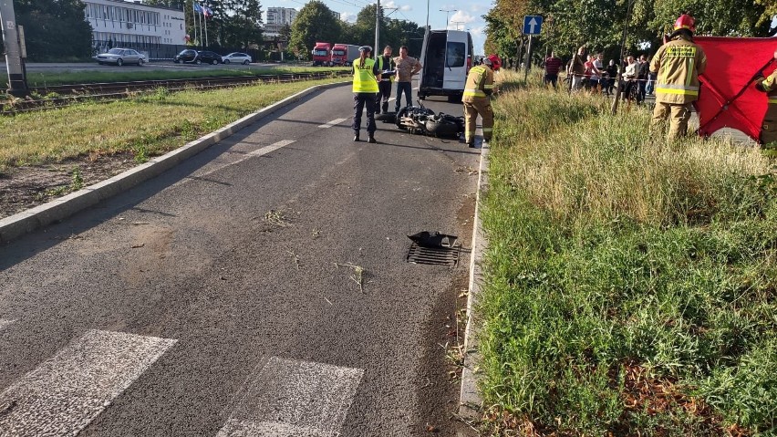 Śmiertelny wypadek motocyklisty w Gdańsku
