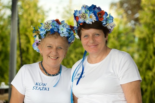 Pani Barbara i pani Halina z Koła Gospodyń Wiejskich w Stążkach.