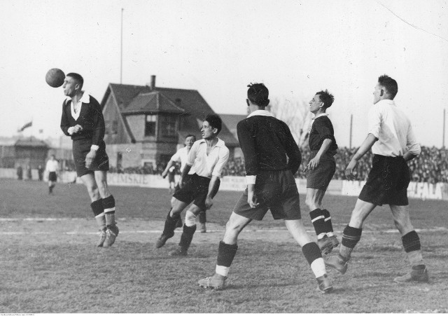 Mecz Garbarnia - Podgórze w marcu 1934 roku