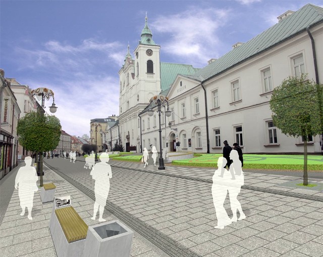 Projekt przebudowy ul. 3 Maja w Rzeszowie.