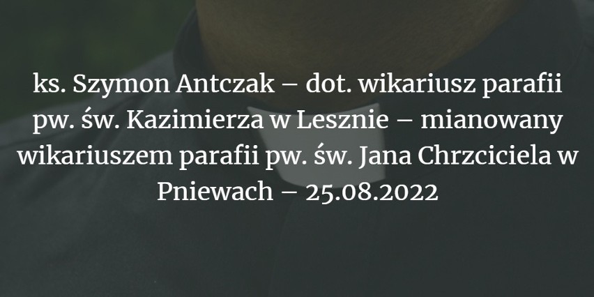 Arcybiskup Stanisław Gądecki podjął decyzje personalne,...