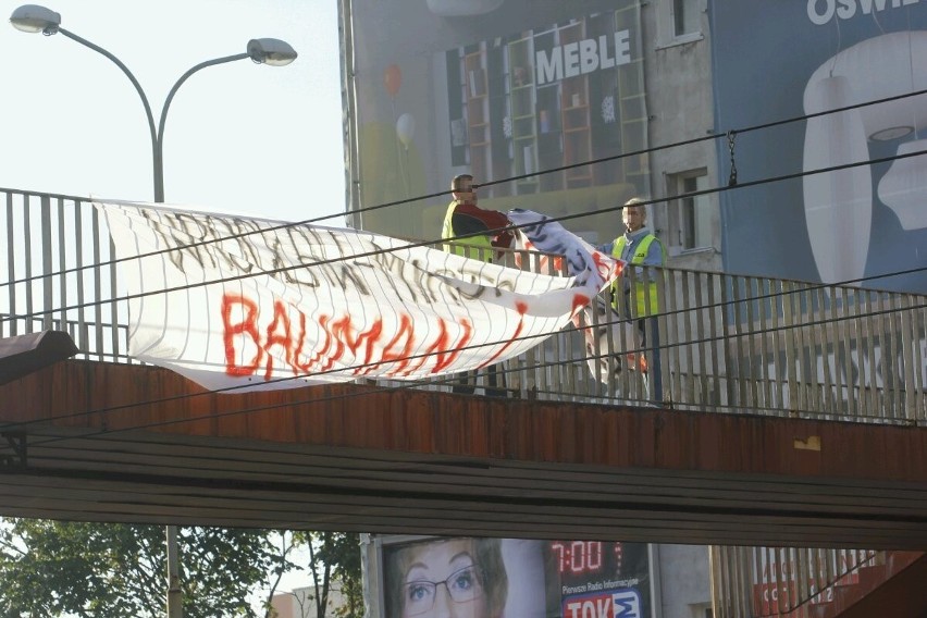 Wrocław: Kontrowersyjny transparent nad ulicą Legnicką
