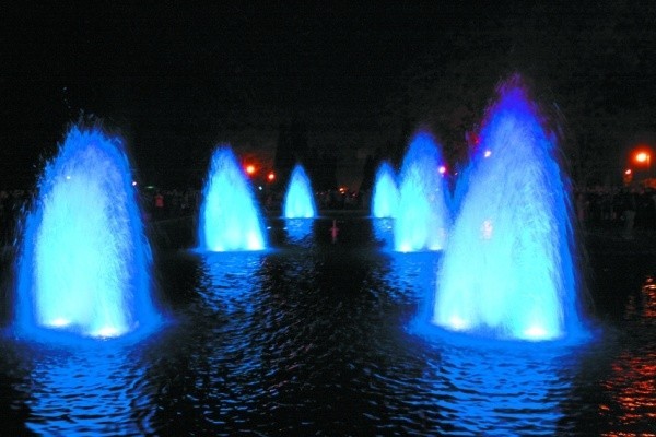 Słynne kolorowe fontanny na białostockich Plantach