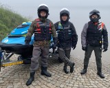 Motorowodniacy Aleksander Ożóg, Piotr Ożóg i Bartosz Wróblewski pobili rekord Polski. Przepłynęli ponad 660 km Wisłą na skuterach wodnych