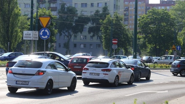 Remont Piłsudskiego w Sosnowcu. Są spore korki