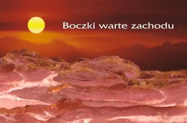 Hasło "Wschodzący Białystok wart zachodu" przypomina reklamę boczków.