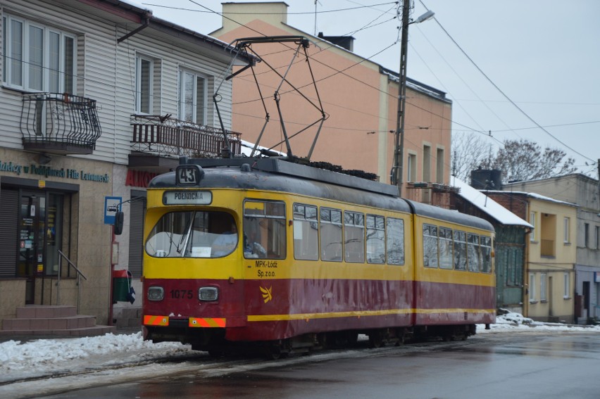 Ostatniu kurs tramwaju 43 do Lutomierska i Konstantynowa