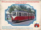 Trójczłonowy bydgoski tramwaj na pocztowych kartkach i znaczkach Poczty Polskiej
