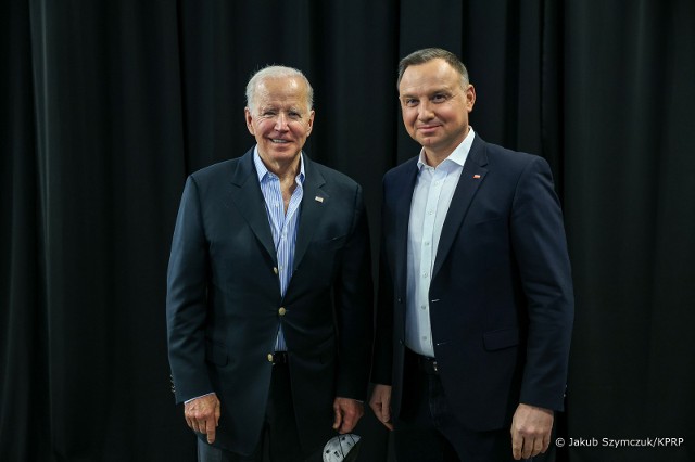 Joe Biden i Andrzej Duda