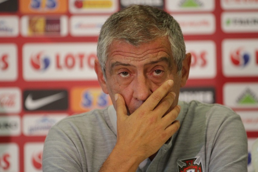 Trener Fernando Santos na konferencji przed meczem Polska -...