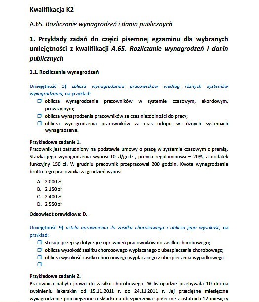 Nowy egzamin zawodowy 2014: TECHNIK RACHUNKOWOŚCI [ARKUSZE, PYTANIA]  