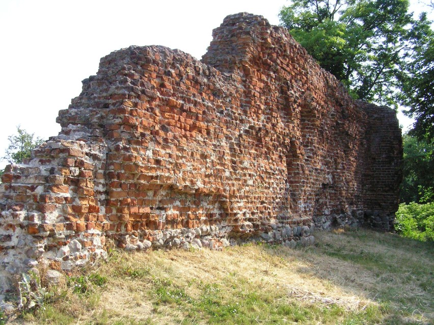 W Szubinie nad Gąsawką znajdują się ruiny zamku Sędziwoja...