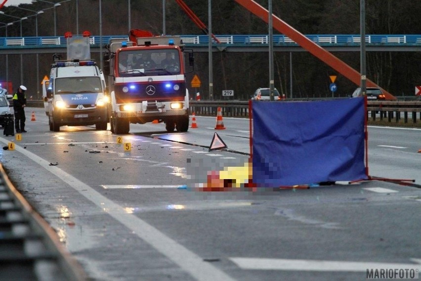 Do wypadku doszło na 218. kilometrze A4 w kierunku...