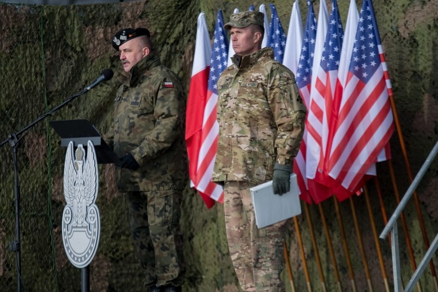 Polsko – amerykańskie szkolenie na poligonie w Żaganiu,...