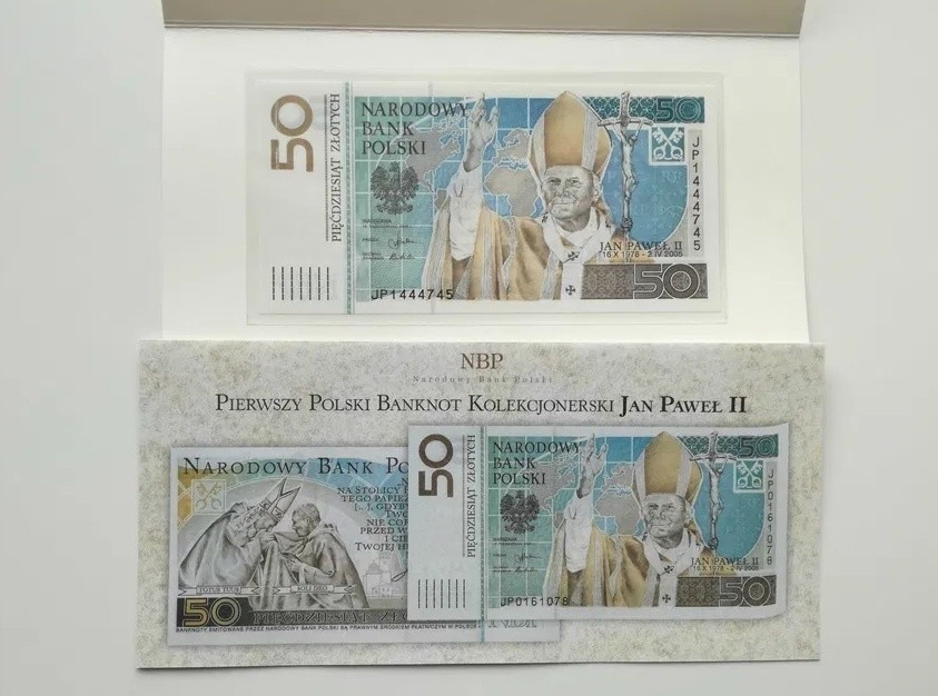 Destrukt, banknot kolekcjonerski 50 zł Jan Paweł II w...