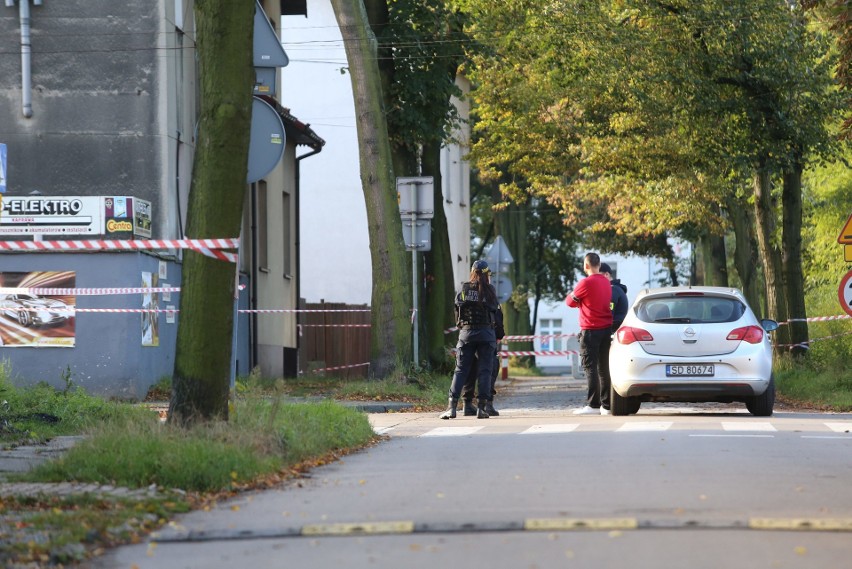 Ładunki wybuchowe w Sosnowcu - droga została zamknieta....