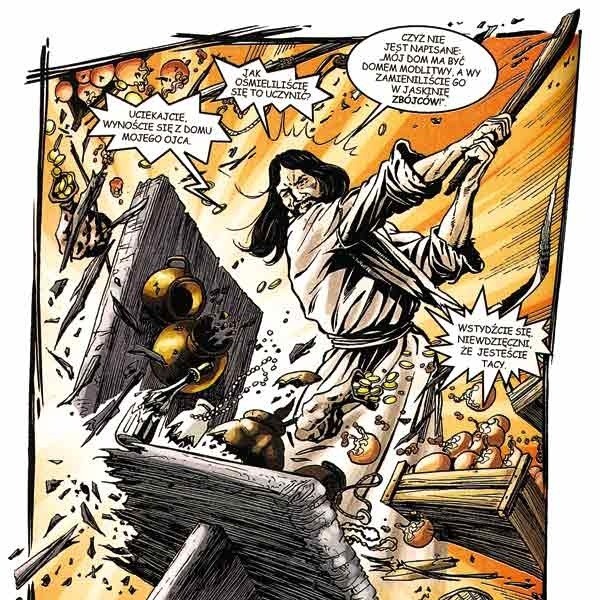 Fragment komiksu "Jezus z Nazaretu".
