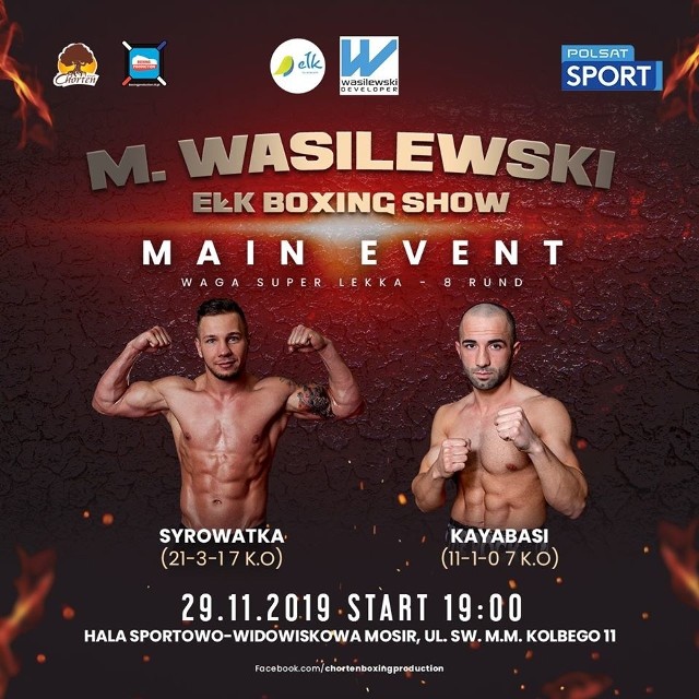 W najbliższy piątek w Ełku odbędzie się jubileuszowy, 40. event białostockiej grupy Chorten Boxing Production - Wasilewski Ełk Boxing Show