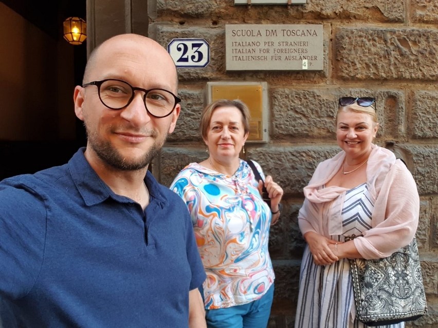 Inowrocław. Nauczyciele "Kaspra" we Florencji. Uczestniczą w  kursie języka włoskiego i kultury śródziemnomorskiej