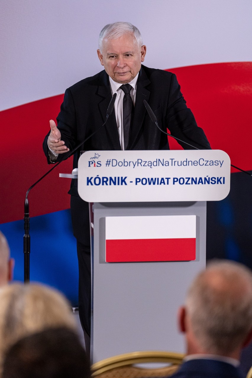 Jarosław Kaczyński spotkał się z mieszkańcami Kórnika