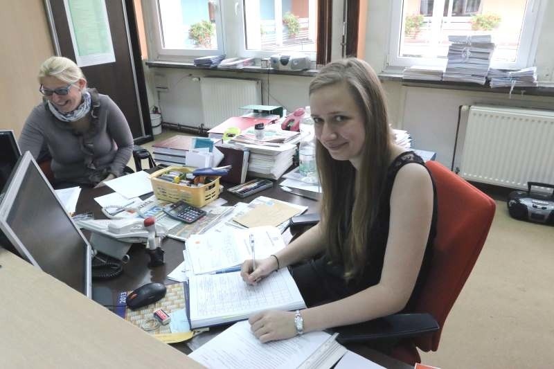 Katarzyna Marcinków (z prawej) na stażu pracowała w...