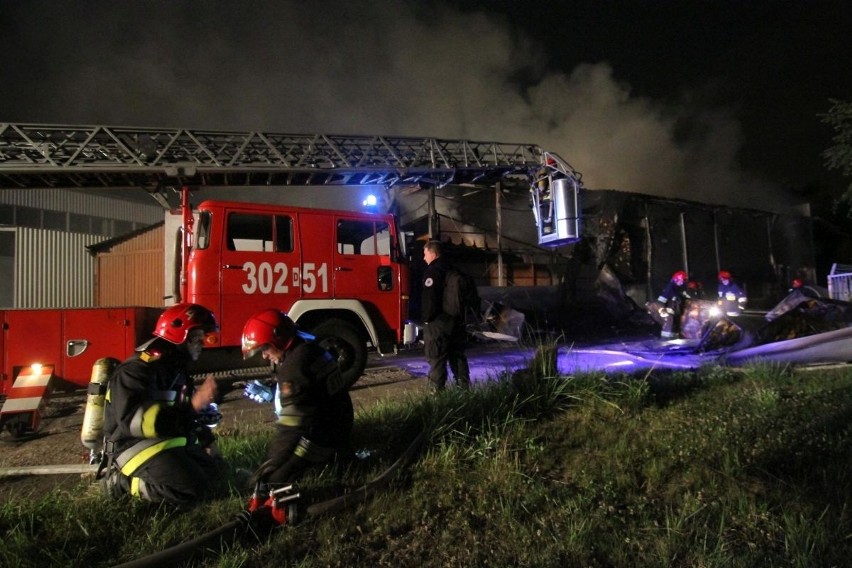 Wrocław: Pożar przy Krzywoustego. Spłonęła hala do squasha (FILM, ZDJĘCIA)