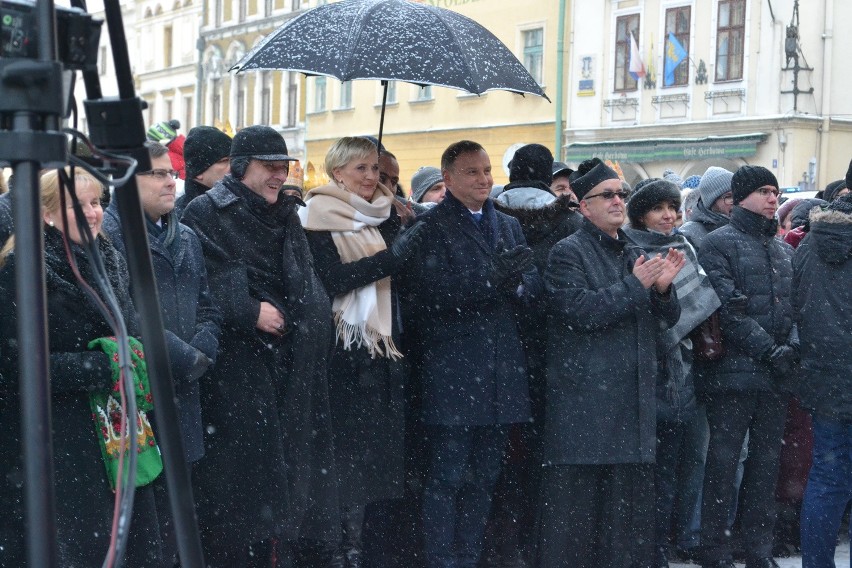 Orszak Trzech Króli w Cieszynie z prezydentem Andrzejem Dudą i Agatą Dudą ZDJĘCIA i WIDEO