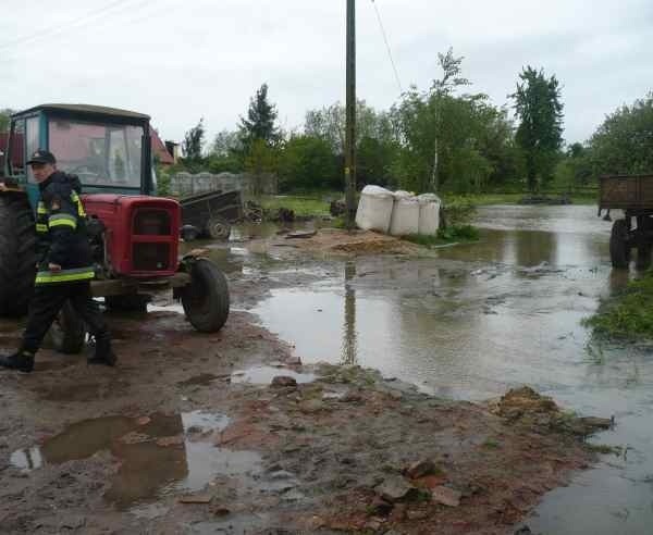 W Jegielnicy podtopione zostały cztery gospodarstwa.