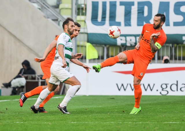 30.09.2017 gdanskenerga stadion gdansk . lotto ekstraklasa . mecz 11. kolejki lechia gdansk - zaglebie lubinna zdjeciu: fot. przemyslaw swiderski / polska press / dziennik baltycki