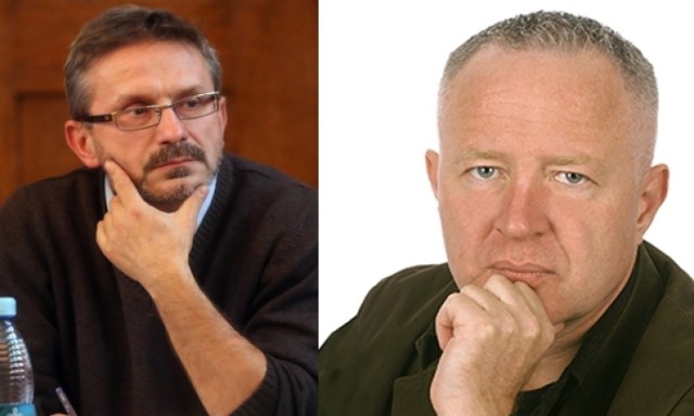Radny Piotr Kurdziel (po lewej) i Krzysztof Załuski, redaktor naczelny "Riviery