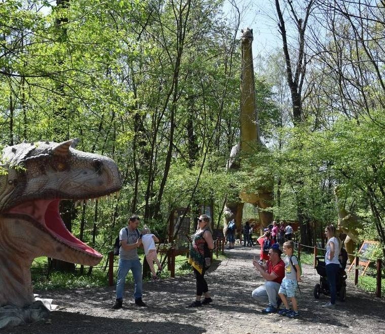 Inne mniejsze dinozaury też robią ogromne wrażenie na...