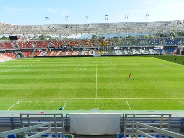 Zakończenie budowy Stadionu Miejskiego w Bielsku-Białej - wrzesień 2015