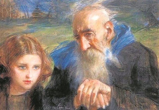 Obraz "Starość i młodość" Teodora Axentowicza - oto próbka tego, co będzie można oglądać na wystawie w Stalowej Woli.