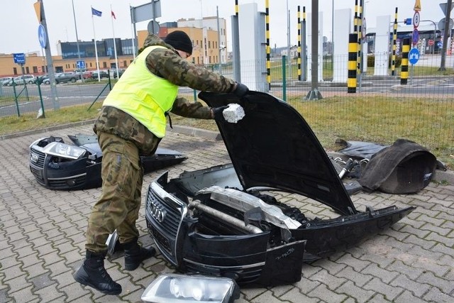 Białorusini wieźli kradzione części audi