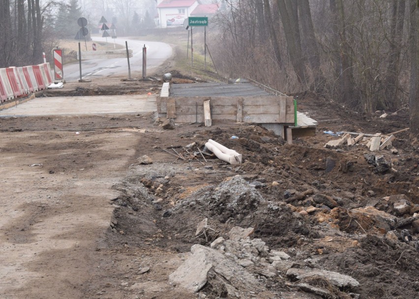 Przebudowa drogi wojewódzkiej numer 727 w gminie Jastrząb.