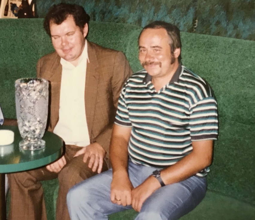 Przyjacielska para Bolesław Ostrowski (z lewej) i Henryk...