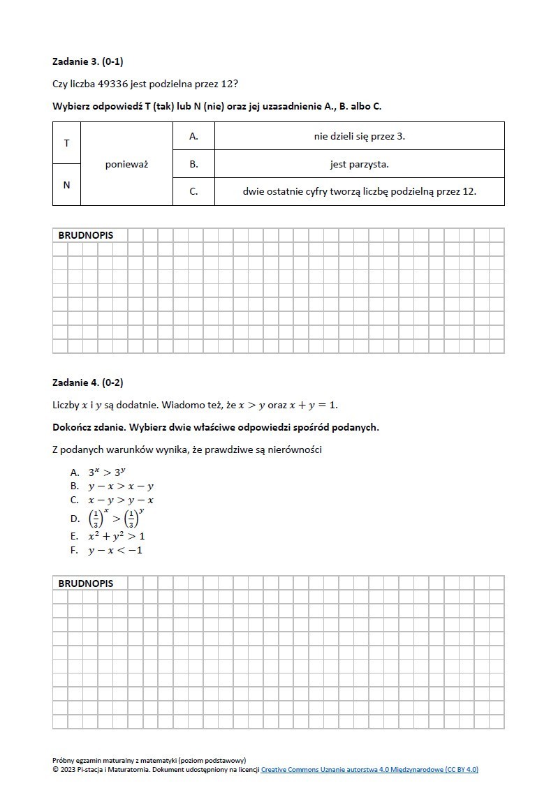 Matura z matematyki. Sposób na powtórkę. Rozwiąż próbny egzamin z Pi-stacją i sprawdź swoje umiejętności. Sposób na powtórkę