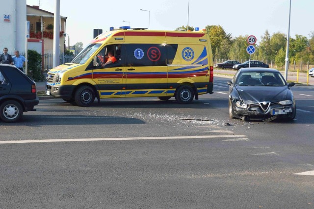 Wypadek na skrzyżowaniu Ostrowska - Barska we Włocławku
