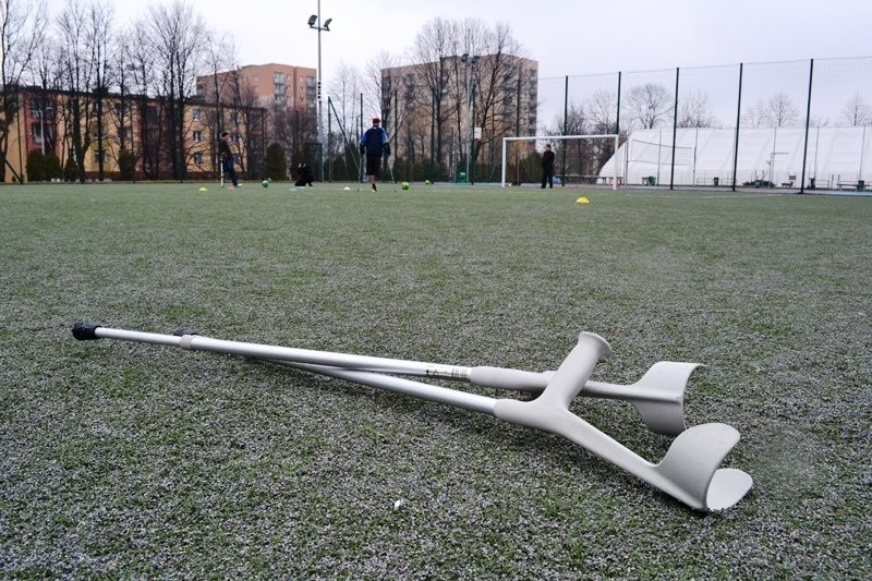 Drużyna amp futbolu w Bielsku-Białej.