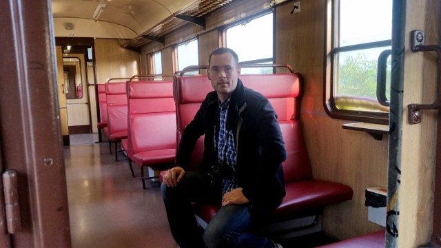 Dziennikarz nto był w środę jednym z kilku pasażerów w pociągu.