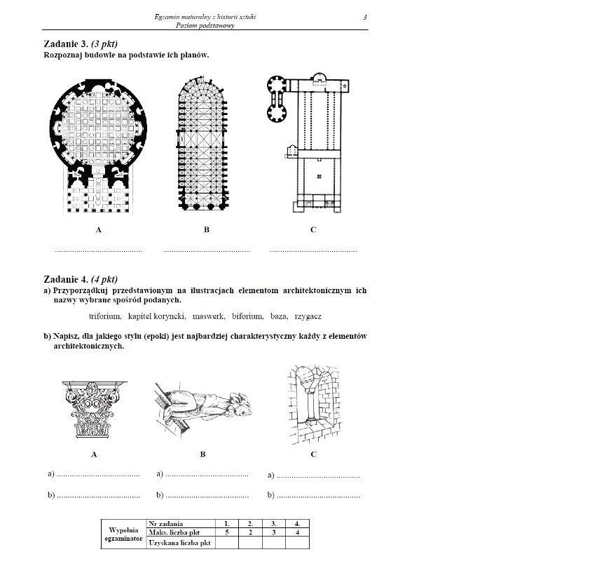 MATURA 2013 z CKE. HISTORIA SZTUKI - poziom podstawowy i rozszerzony [ARKUSZE, ODPOWIEDZI, PYTANIA]