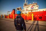 Statek badawczy Glomar Vantage zawinął do usteckiego portu