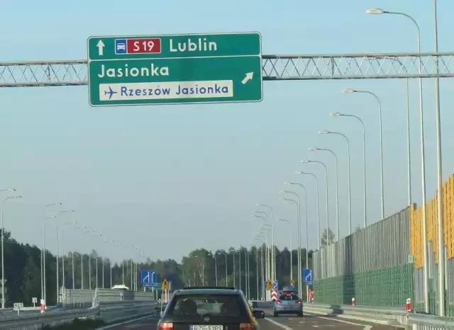 Na razie mamy tylko zjazd z A4 w kerunku Lublina.