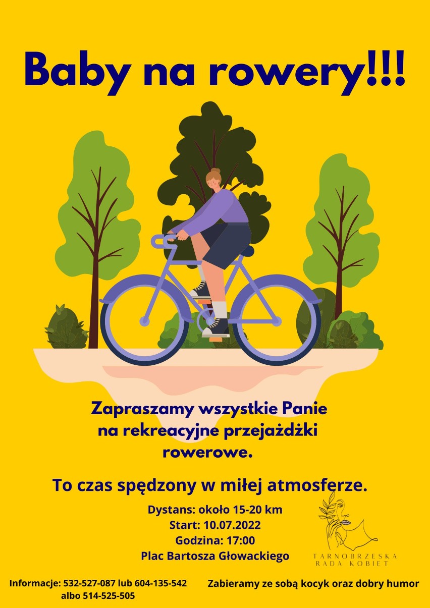 Baby na rowery! Tarnobrzeska Rada Kobiet zaprasza panie w każdą niedzielę na rekreacyjne przejażdżki rowerowe. Zobacz zdjęcia