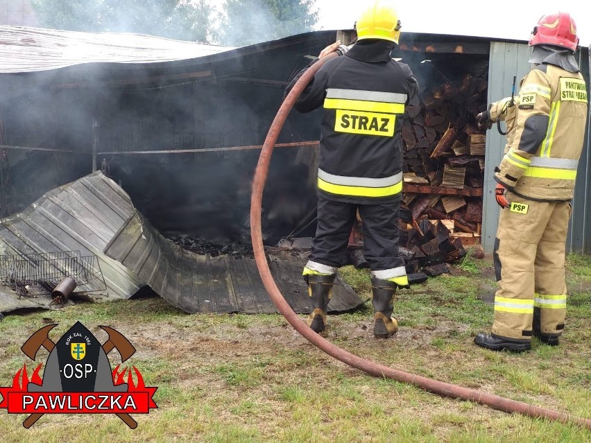 Tragiczny pożar blaszanego garażu w Jaworskiej Woli.