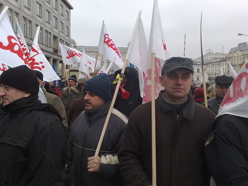 Manifestacja Fabryki Broni w Radomiu.