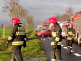 Zderzenie trzech aut w Bobrowicach. Dwie osoby ranne [WIDEO,ZDJĘCIA]