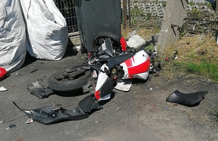Dwa groźne wypadki motocyklistów w Rydułtowach i Radlinie....